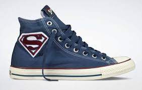 Original converse chuck taylor all star core hommes et femmes unisexe skateboard baskets classique loisirs noir haute toile chau. Converse Superman Logo Man Of Steel Shoes Youth 3 4 7 Years Chuck Taylor Chaussures Homme Converse Sneakers