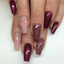 A brownish discoloration of the nail is medically called melanonychia. 50 Burgundy Nails Designs Ideas Maroon Acrylic Nails