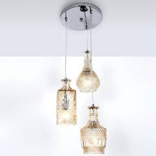 3 Glass Decanter Cluster Ceiling Light Fitting Dunelm Ceiling Light Fittings Ceiling Lights Decanter Lights