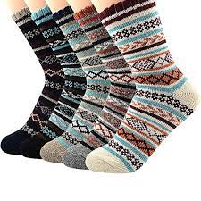 Zando Womens Wool Socks Winter Thick Athletic Socks Crew Sock Warm Hiking Merino Wool Socks Soft Mid Calf Cashme Womens Wool Socks Winter Socks Soft Wool Socks