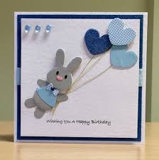 Birthday Card Handmade Marianne Rabbit Die For More Of My Cards Please Visit Craftycardstudio On Etsy Com Kaarten Maken Kaarten Design Kaarten