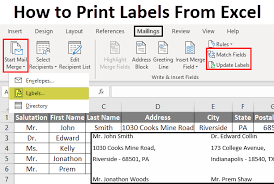 In the print section, select single label to print one label. How To Print Labels From Excel Steps To Print Labels From Excel