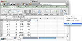 Ms Excel 2011 For Mac Unfreeze Panes