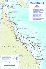 The great barrier reef is the largest natural underwater coral reef of the world, located near the northeastern shores of australia, at the bottom of the coral sea, and is a part of the territories of queensland state of the continent. 1 Map Of The Queensland Coast Showing The Great Barrier Reef And The Download Scientific Diagram
