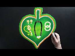 Pin On Navratri Rangoli Design Easy Durga Maata Face Rangoli Easy Kolam Designs Muggulu Rangoli