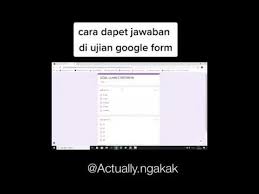 Cara Dapat Jawaban Dari Google Form Part 1 Youtube