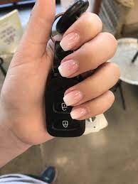 4 Methods To Make A French Manicure On Gel Nails Diylist Net Short Coffin Nails Designs White Acrylic Nails Short Coffin Nails