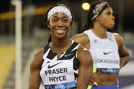 After winning the men's 200m . Fraser Pryce Storms To 100m Victory At Doha Diamond League