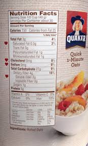 Quaker instant oatmeal makes for a healthy profit… for quaker. Quaker Oats Cooking Chart Barbe