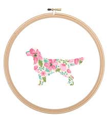 A wide variety of counted cross stitch patterns options are available to you, such as subjects, material, and use. Golden Retriever Silhouette Cross Stitch Pattern Floral Water Color Effect Pet Animal Wall Art Dog Cross Stitch Modern Trendy Great Gift Zindagi Designs