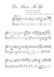 When i am down and, oh my soul, so weary když mi není dobře a, oh má duše je tak unavená when troubles come and my heart burdened be All Sheets Josh Groban You Raise Me Up Kyle Landry Piano Sheet Music Free Piano Sheet Music Sheet Music