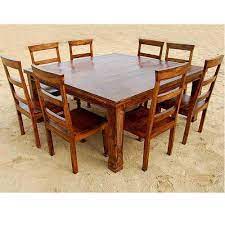 Appalachian Wood Rustic Square Dining Table And Chair Set In 2021 Square Dining Tables 8 Person Dining Table Dining Room Table Set