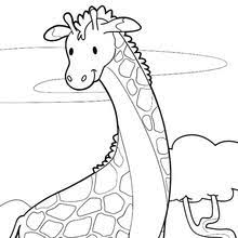 coloriages coloriage d une girafe dans les arbres fr hellokids com de tigre mignon tumblr