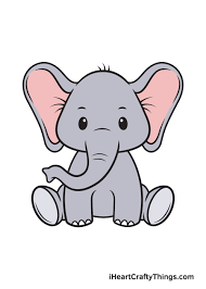There's also a bit of a perspective lesson in that the two legs that are furthest away need to be just a. Elephant Drawing How To Draw An Elephant Step By Step