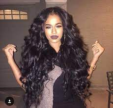Middle Part With Big Pretty Waves Curly Weave Hairstyles Pretty Hairstyles Long Hair Styles