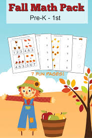 fall math worksheets for pre k to 1st grade frugal mom eh