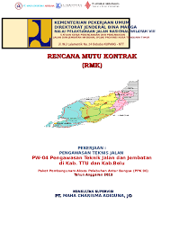 Pelaksanaan lingkup kegiatan sesuai dengan kerangka acuan kerja (kak) / kontrak mencapai 100%. Doc Cover Rmk 2015 Agusta Maria Academia Edu
