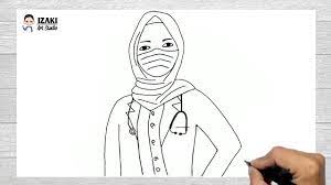 Ada saja bahan yang dilakonkan oleh johan, haniff dan ray, anda pasti tak kering gusi mendengar telatah lucu mereka! Cara Menggambar Dokter Berhijab Youtube