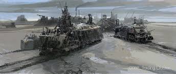 The book focuses on a futuristic, steampunk version of london. Iamag On Twitter Mortal Engines 60 Concept Art By Ian Mcque Https T Co Hu4hej8t3g