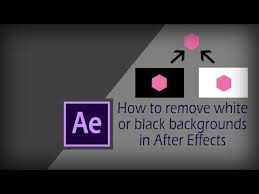 How To Remove A White Or Black Background In After Effects After Effects Tutorial Youtube After Effects After Effect Tutorial Black Backgrounds