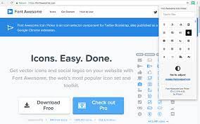 Use font awesome how you want: Font Awesome Icon Picker