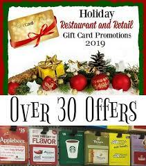 2019 gift card bonus offers: Holiday Gift Card Promotions 2019 Over 30 Offers