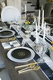 Black And White Buffalo Plaid Table Decor Simple Thanksgiving Table Setting Decorations Mad For Plaid And Printables Darling Darleen A Lifestyle Design Blog Thanksgiving Table Settings Simple Simple Thanksgiving Table Dinner Party Table Settings
