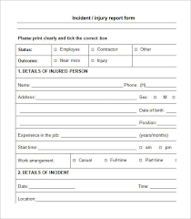 Image Result For Accident Report Form Incident Report Form Incident Report Report Template