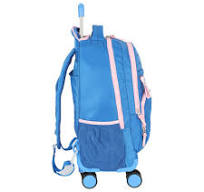 Kit Mochila Carrinho 360 Haste Dupla Porta Notebook Stitch