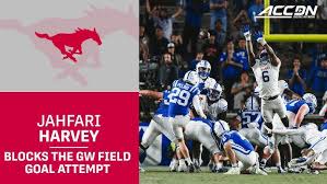 SMU's Jahfari Harvey Blocks The Game-Winning Field Goal Attempt