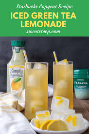 Homemade Starbucks Iced Green Tea Lemonade Recipe Recipe Green Tea Lemonade Recipe Green Tea Lemonade Starbucks Green Tea Lemonade Recipe