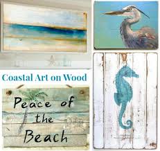 See more ideas about barn board crafts, home diy, barn board. Coastal Ocean Beach Art Prints On Rustic Wood Coastal Decor Ideas Interior Design Diy Shopping