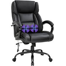 Chairs designed to support larger, taller people offer a variety of comfort options such a armless models and wingback. Big And Tall Office Chair 500lb Wide Seat Desk Chair With Lumbar Support Armrest Swivel Rolling High Back Pu Leather Computer Chair Massage Adjustable Ergonomic Task Chair For Adults Women Black Walmart Com