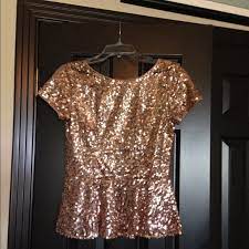 Pricing, promotions and availability may vary by location and at target.com. Tops Gold Sequin Peplum Top Nwot Poshmark