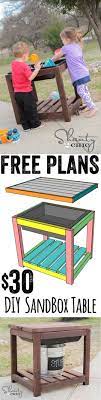 Diy Sandbox Table Diy Sandbox Diy For Kids Kids Playing
