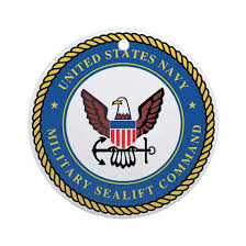 Military Sealift Command Logo Ornament Round