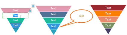 Draw An Inverted Pyramid Diagram For Powerpoint Templates