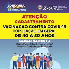 Rua luiz brugin, 570, conjunto maria cecília. Londrina Amplia Cadastro Da Vacinacao Covid Para Pessoas Acima De 40 Anos Blog Londrina