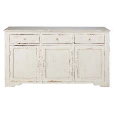 Buffet 3 Portes En Manguier Blanchi Avignon Maisons Du Monde Sideboard Mango Wood Sideboard Wood Dining Room