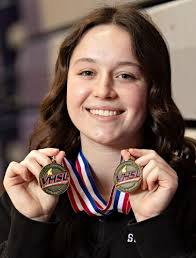 Strasburg's Davis wins two Class 2 swim state titles