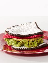 Sandwiches can't resist the great taste of kraft mayo. Diy Crocheted Sandwich Pattern Make