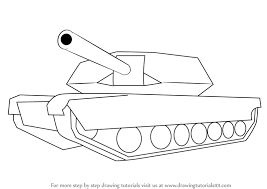 Learn How To Draw A Simple Tank Military Step By Step Drawing Tutorials Tank Drawing Easy Drawings For Beginners Easy Drawings