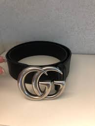 Black And Silver Gucci Belt Black Silver Authentic Gucci Belt Got This Belt Last Year And Used It Only A Few Times It Is A Size 70 Has Minimal Scra Authentic Gucci Belt Gucci Belt Belt