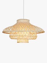 Get the look buy now: John Lewis Partners Lyssa Easy To Fit Rattan Ceiling Shade Natural At John Lewis Partners