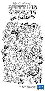 Coloring pages are no longer just for children. Smoke Free Tobacco Cessation