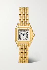 Cartier парфюмерная вода la panthere. Dore Montre En Or 18 Carats Panthere De Cartier Small 22 Mm Cartier Net A Porter