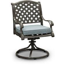 Gray Metal Swivel Rocking Patio Chair Macan Patio Rocking Chairs Patio Chairs Swivel Dining Chairs