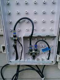 The tech came out as scheduled. How Do I Properly Feed Coax Through An Outside Wall Home Improvement Stack Exchange