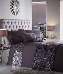 Black And Silver Sequin Comforter Set Luxe Sequin Dekbed Dekbedovertrek Beddengoed Set Dazzle Silver Bedroom Purple Duvet Cover Duvet Bedding Sets