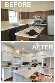 Tn before and afters the kitchen island makeover see these s kitchen cabinets with cracked stained countertops and the wrong spray tip but they were your decoration as paint however were not friends because you decor desire. How To Paint Kitchen Cabinets Simple Made Pretty 2021